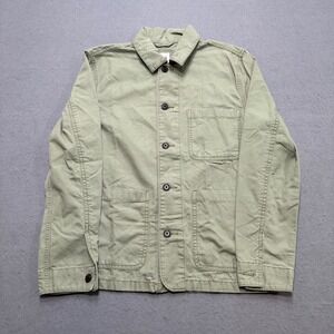 GAP Jacket Men's XS Green Canvas Loose Fit Utility Hiking Field Coat Canvas